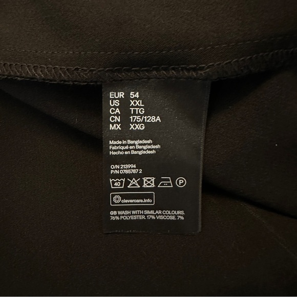 H&m Black with Tie Dye Strip on Skirt Size XXL - Picture 6 of 6